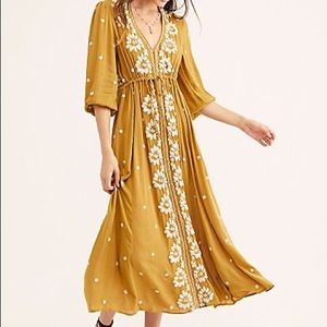 EMBROIDERED FABLE MIDI DRESS